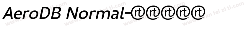 AeroDB Normal字体转换